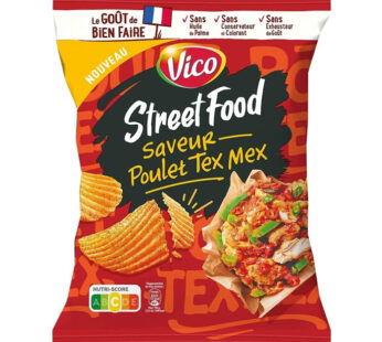 VICO Street Food – Chips ondulées au poulet tex mex 120g