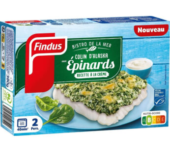 FINDUS – Colin d’Alaska aux épinards 380g
