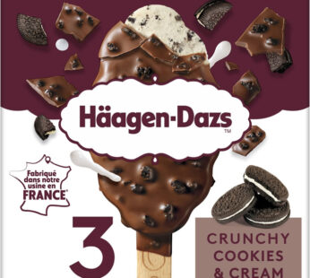 HÄAGEN-DAZS – Bâtonnets glacés à la vanille, cookie et chocolat 3×63,3g