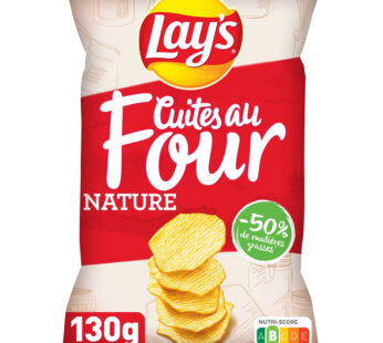 LAY&rsquo;S – Chips nature cuites au four 130g