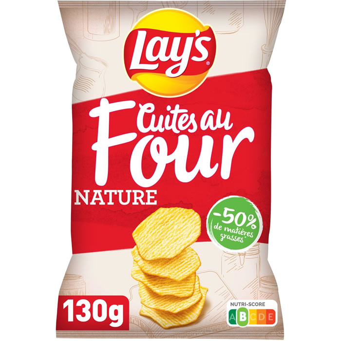 LAY'S - Chips nature cuites au four 130g