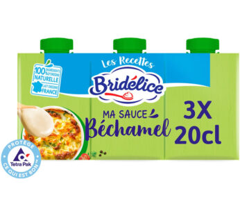 Sauce béchamel UHT BRIDELICE Petit Format 3x20cl