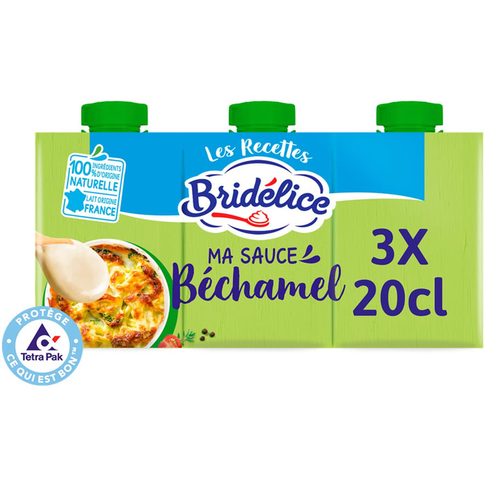Sauce béchamel UHT BRIDELICE Petit Format 3x20cl