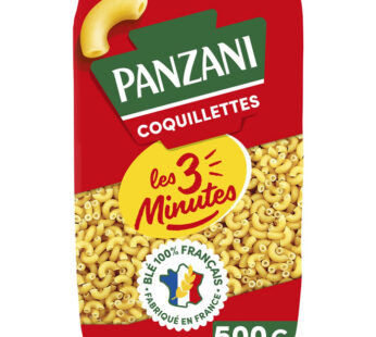 PANZANI Les 3 Minutes Coquillettes cuisson rapide 500g