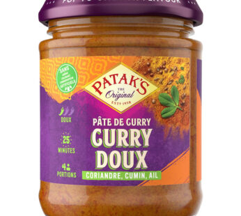 PATAK&rsquo;S Pâte de curry doux à l&rsquo;ail, cumin et coriandre 165g