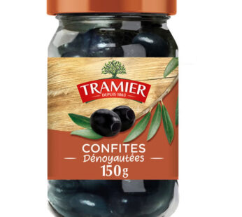 TRAMIER – Olives noires confites dénoyautées 150g
