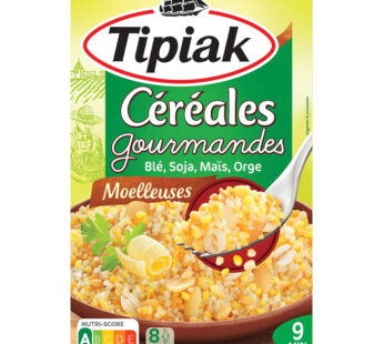 TIPIAK Céréales gourmandes blé, maïs et soja 2x200g