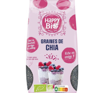HAPPY BIO – Graines de chia bio 250g