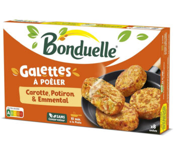 BONDUELLE – Galettes de carotte, potiron et emmental – 300g