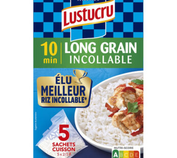 LUSTUCRU – Riz long grain sachets cuisson 5 x 180g