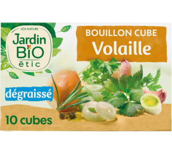 JARDIN BIO Étic – Bouillon de volaille dégraissé en cube bio – 100g