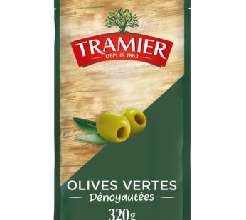 TRAMIER – Olives vertes dénoyautées 320g
