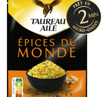 TAUREAU AILE – Riz basmati aux épices du monde micro-ondes 220g