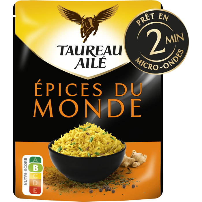 TAUREAU AILE - Riz basmati aux épices du monde micro-ondes 220g