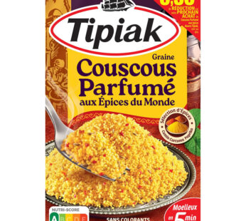 TIPIAK – Couscous parfumé aux épices du monde 2x255g