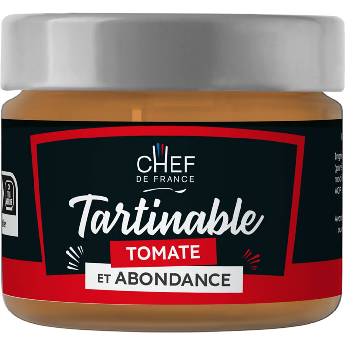 CHEF DE FRANCE - Tartinable de tomate et abondance 100g