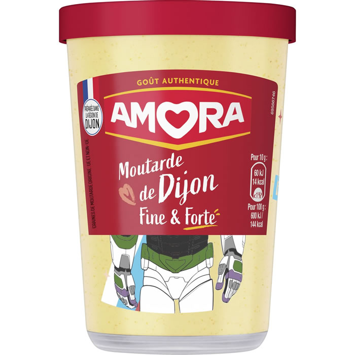 AMORA - Moutarde de Dijon forte - 185g