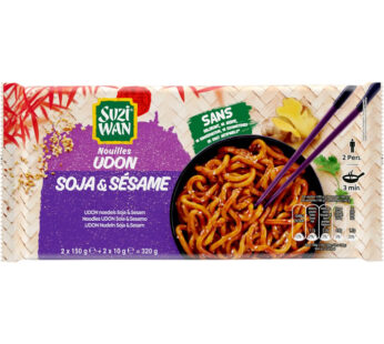SUZI-WAN – Nouilles udon soja et sésame 320g