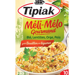 TIPIAK – Méli-Mélo Céréales et légumes secs 2x165g