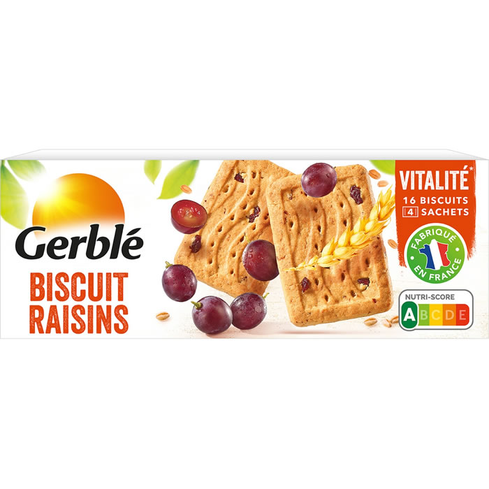 GERBLE - Biscuits aux raisins 250 g