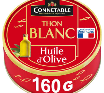 CONNETABLE – Thon blanc entier à l&rsquo;huile d&rsquo;olive 160 g