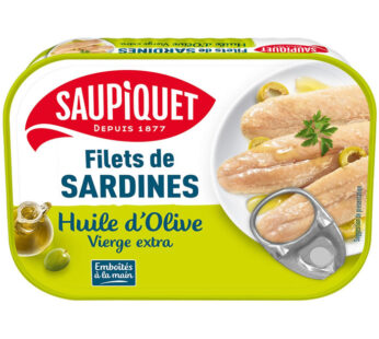 SAUPIQUET – Filet de sardines sans arêtes à l&rsquo;huile d&rsquo;olive 100g