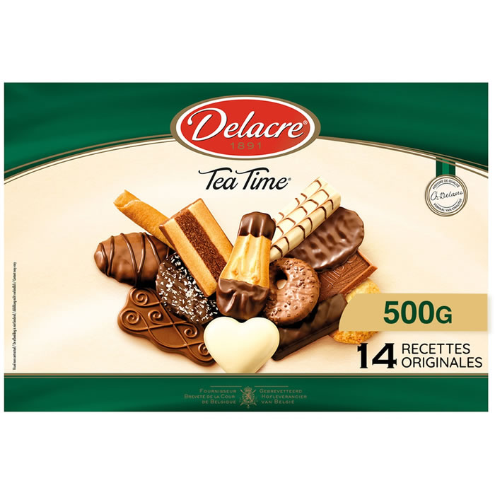 DELACRE Tea Time - Assortiment de biscuits 500g