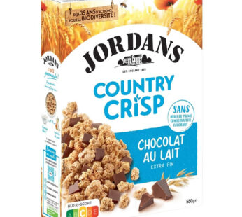JORDANS – Country Crisp Céréales pépites au chocolat au lait 550g