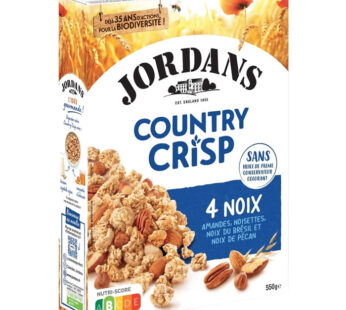 JORDANS – Country Crisp Céréales pépites aux 4 noix 550g