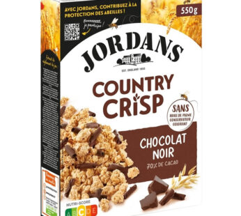 JORDANS – Country Crisp Céréales pépites au chocolat noir 550g