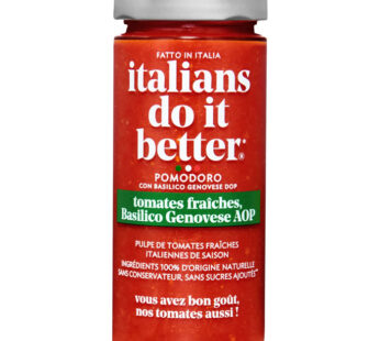 ITALIANS DO IT BETTER – Sauce tomates et basilic 290 g