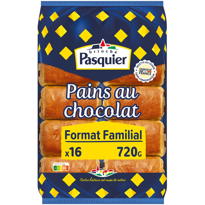PASQUIER - Pains au chocolat Grand Format 2 x 360 g