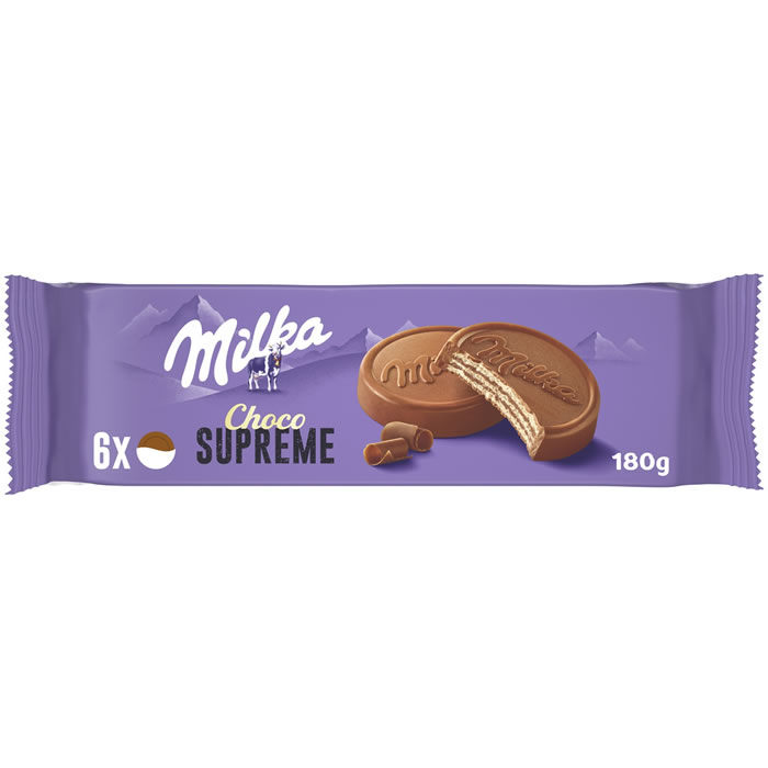 MILKA Choco Supreme Biscuits nappés au chocolat au lait