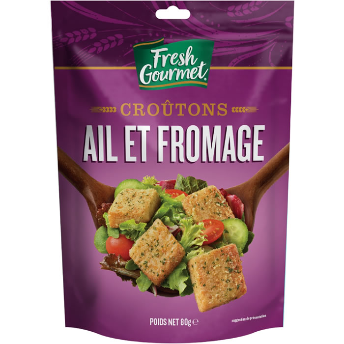 FRESH GOURMET - Croûtons au fromage et ail 80 g
