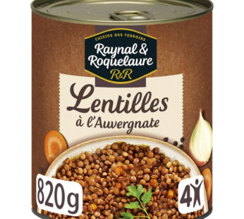RAYNAL ET ROQUELAURE – Lentilles cuisinées à l&rsquo;Auvergnate 820 g