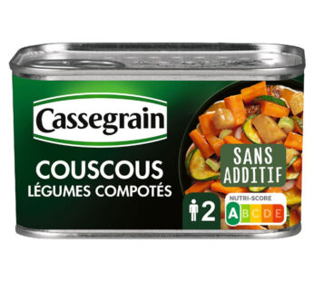 CASSEGRAIN – Légumes compotés pour couscous aux épices et raisins secs 375g