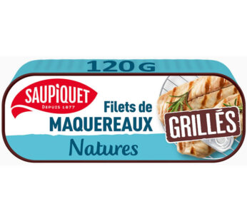 SAUPIQUET – Filets de maquereaux grillés Nature 120 g