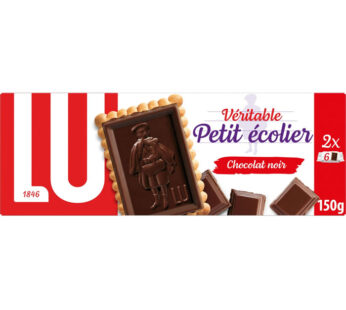 PETIT ECOLIER Biscuits petit beurre avec tablette de chocolat noir