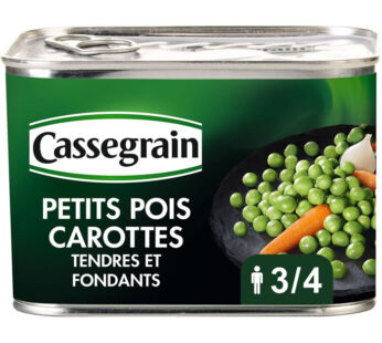 CASSEGRAIN – Petits pois et carottes 465 g
