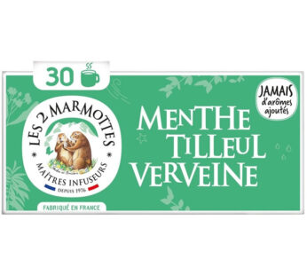 LES 2 MARMOTTES Infusion menthe tilleul verveine (45g)