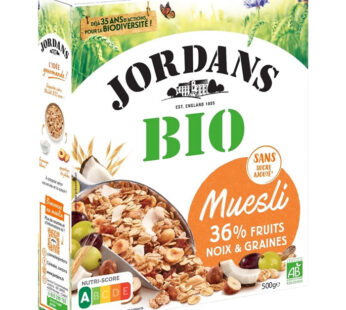 JORDANS – Muesli aux fruits et noix bio 500g