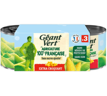 GEANT VERT – Maïs extra croquant 3x140g