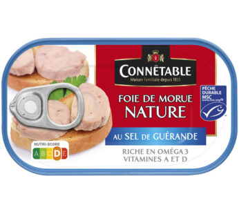 CONNETABLE – Foie de morue au sel de Guérande MSC 121 g