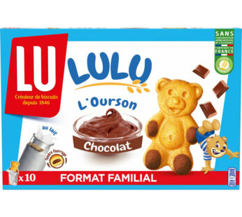 LU Lulu L&rsquo;Ourson – Gâteaux fourrés au chocolat au lait 300g