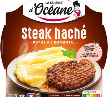 LA CUISINE D&rsquo;OCEANE – Haché et purée à l’emmental 7% M.G micro-ondes 300 g