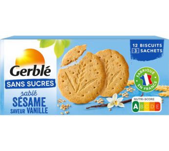Biscuits sans sucres sésame et vanille GERBLE
