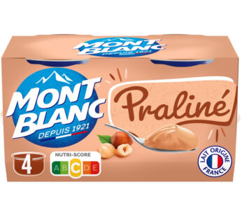MONT BLANC – Crème dessert au praliné 4 x 125 g