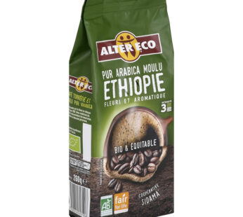 ALTER ECO Ethiopie – Café moulu pur arabica bio 260g