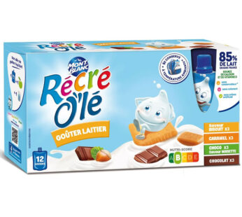 MONT BLANC Récré O&rsquo;lé – Goûters laitiers multi-variétés 12 x 85 g