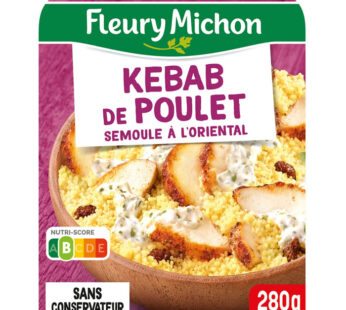 FLEURY MICHON – Kebab de Poulet et sa semoule à l’orientale 280g
